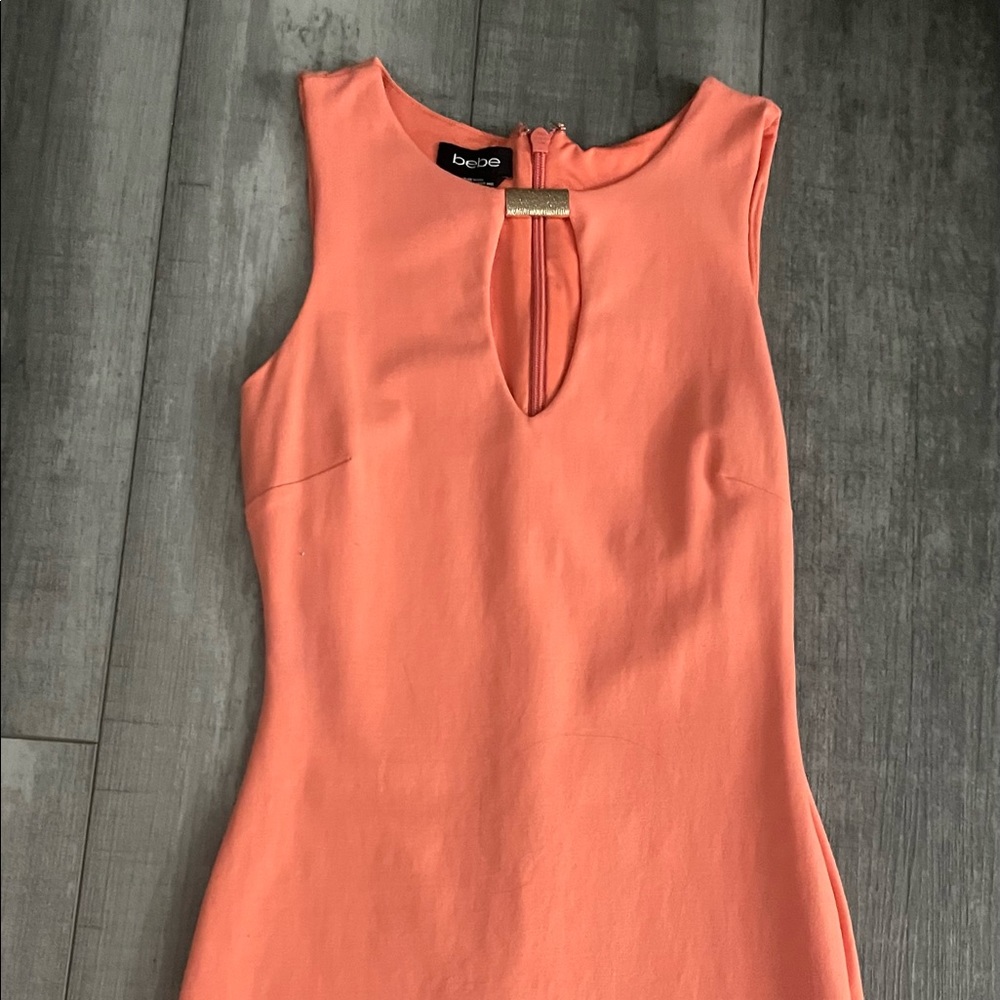 Bebe coral short dress. Size Small
